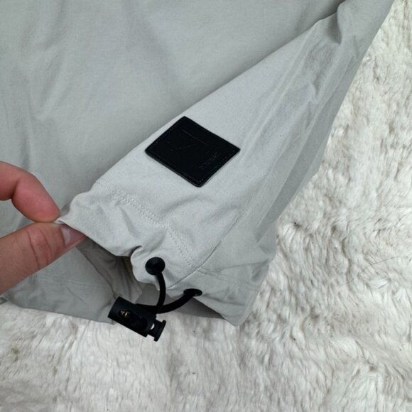 Gymshark Retake Crew Long Sleeve Shirt Taupe Grey Men's Size Small Nylon Gym - Picture 4 of 8